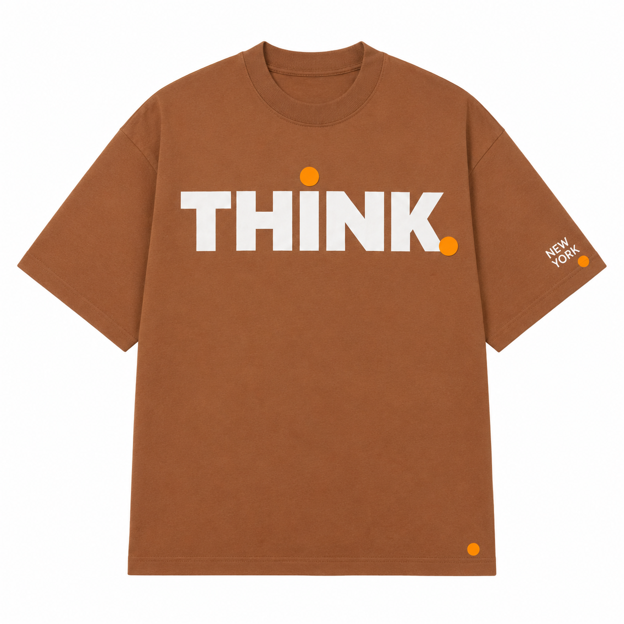 Signature Tee New York State of Thinking - Light Brown