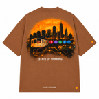 Signature Tee New York State of Thinking - Light Brown
