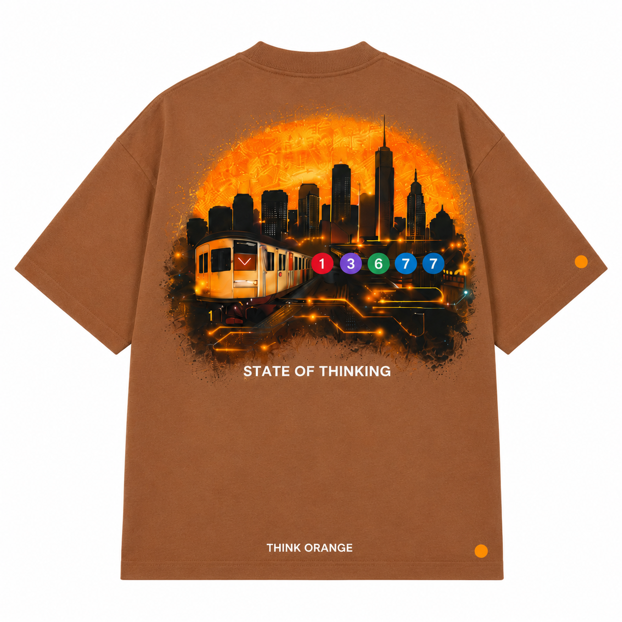 Signature Tee New York State of Thinking - Light Brown