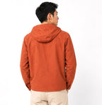 Lightweight Hooded Set Jacket - Rust