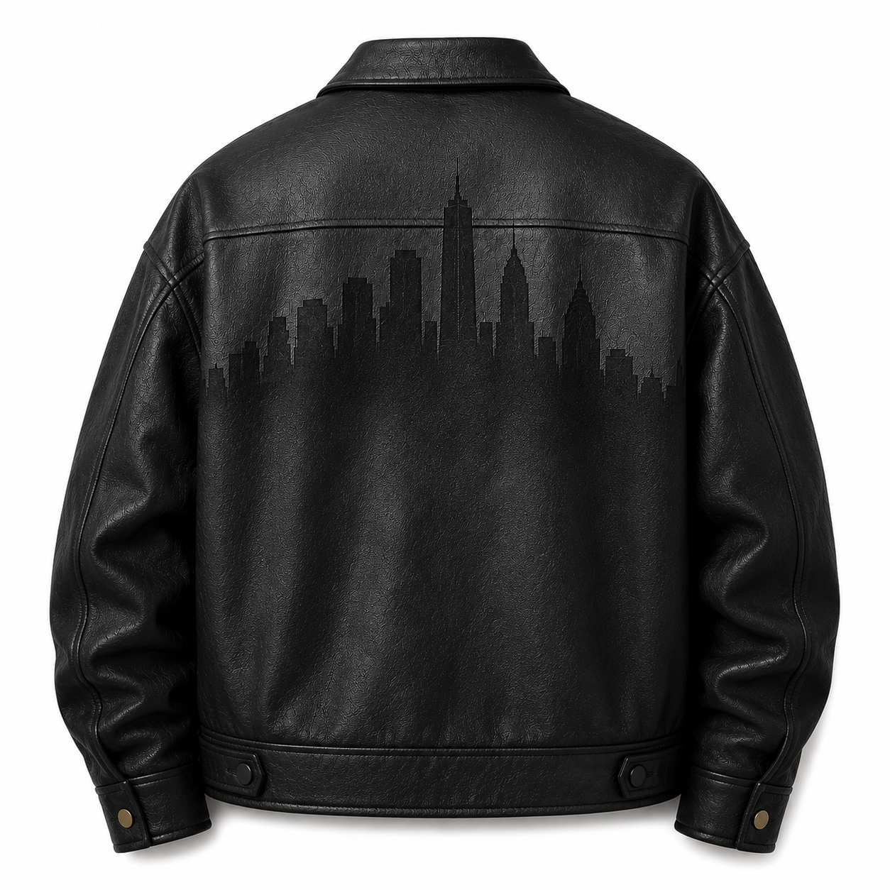 Signature Leather Zip Jacket  New York State of Thinking