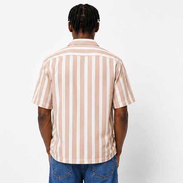 Vertical Stripe Short Sleeve Shirt – Multi