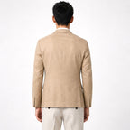 Tailored Linen Blend Blazer – Sand