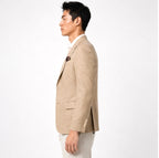 Tailored Linen Blend Blazer – Sand