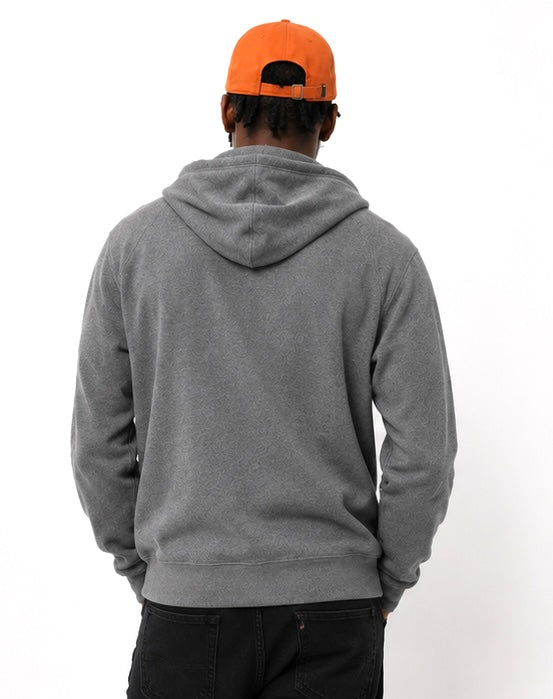 Fine Knit Zip Hoodie – Grey