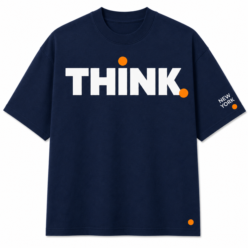 Signature Tee New York State of Thinking - Navy Blue