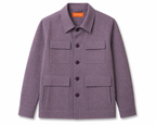 Tailored Utility Jacket – Plum