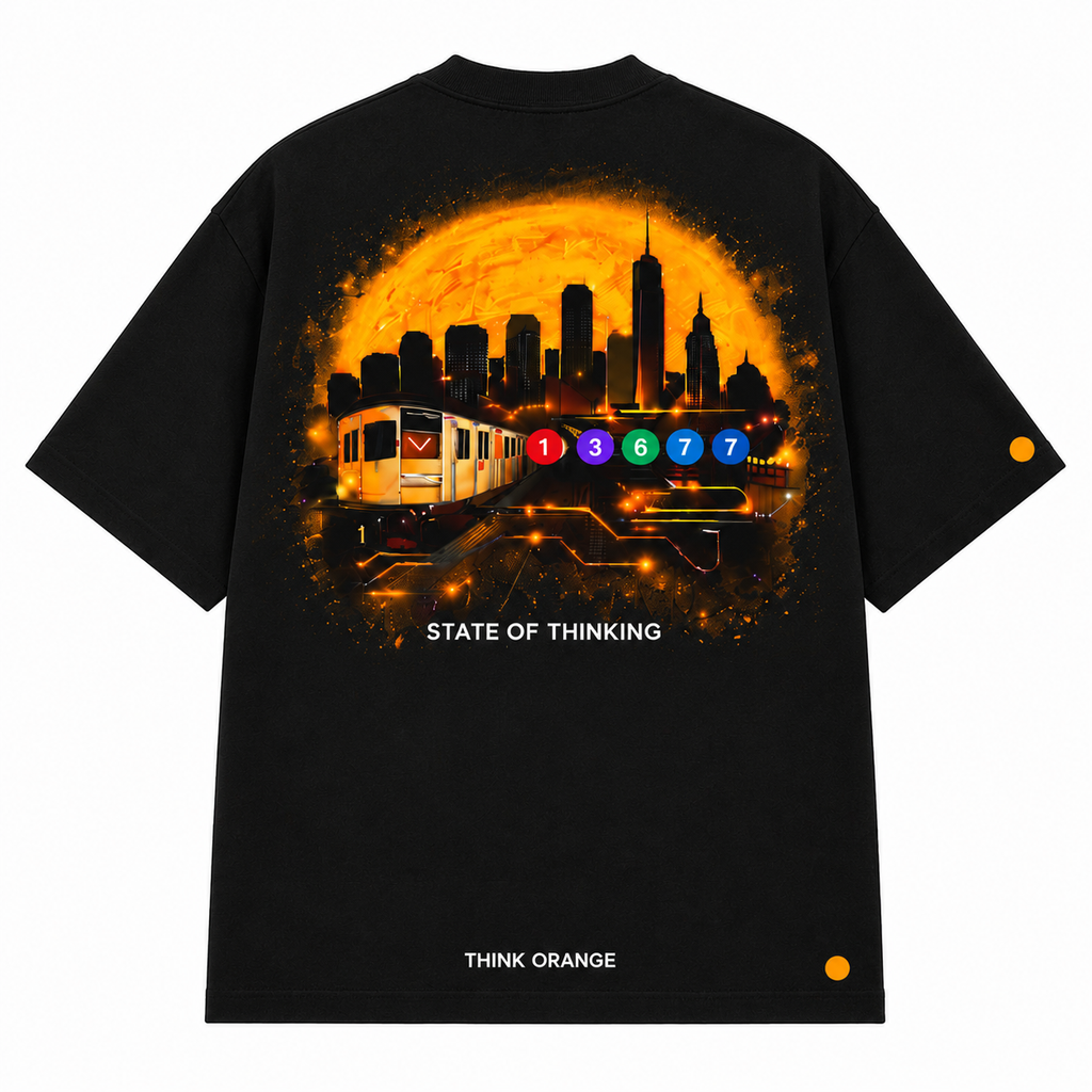 Signature Tee -  New York State of Thinking - Black