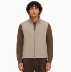 Minimal Zip Vest – Taupe