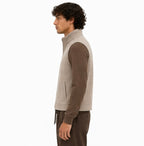 Minimal Zip Vest – Taupe