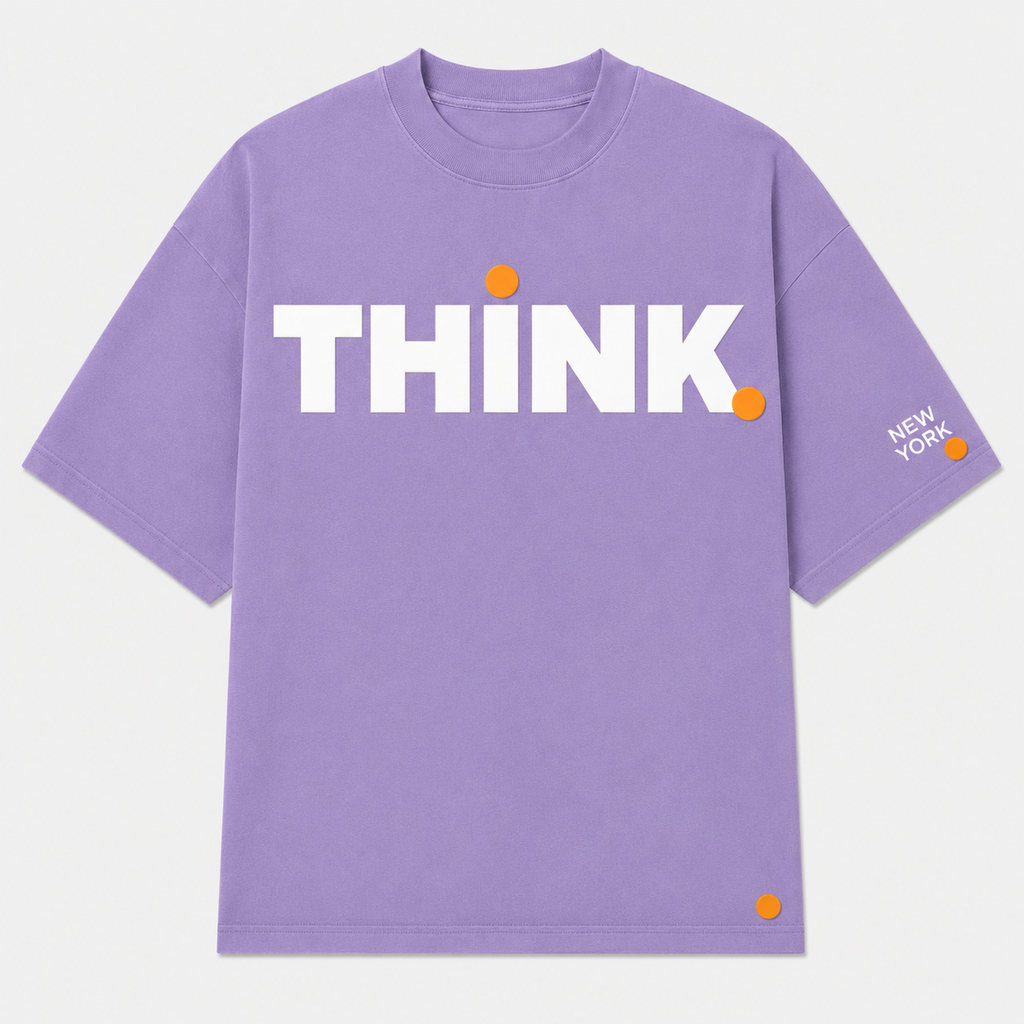 Signature Tee New York State of Thinking - Purple Lavender