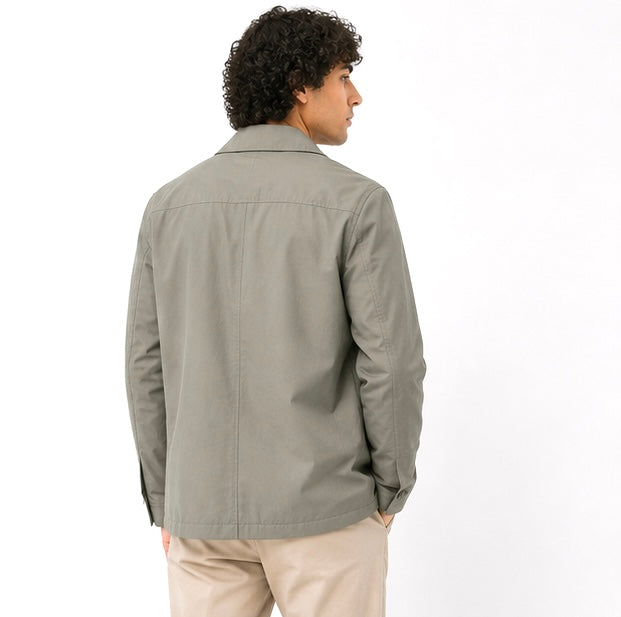 Lightweight Technical Long Coat – Light Khaki