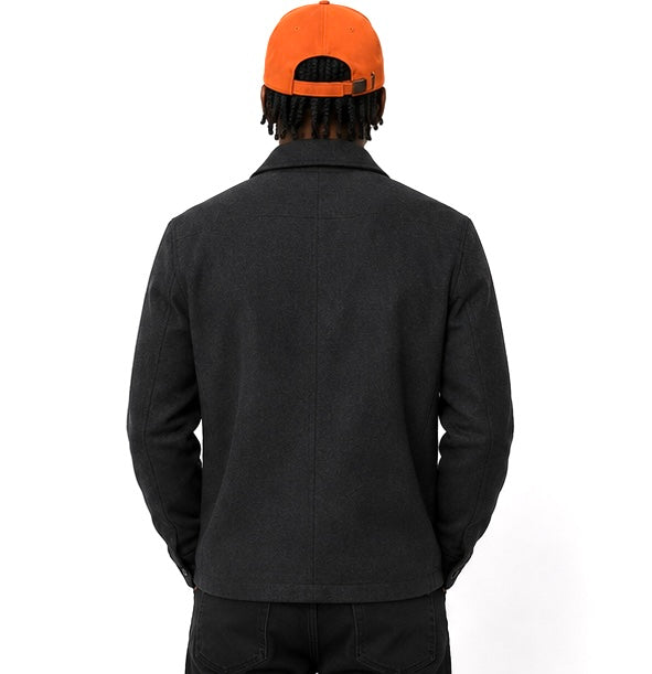 Tailored Utility Blazer Jacket – Navy