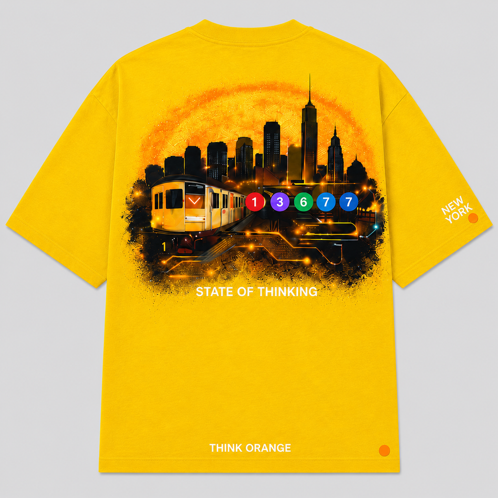 Signature Tee New York State of Thinking - Bright Yellow
