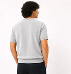 Knit Short Sleeve Crew - Light Grey