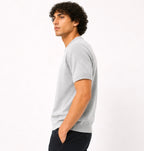 Knit Short Sleeve Crew - Light Grey