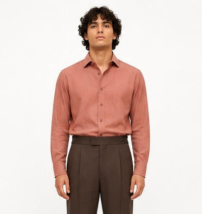 Terracotta Linen Shirt