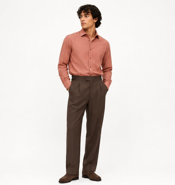Terracotta Linen Shirt