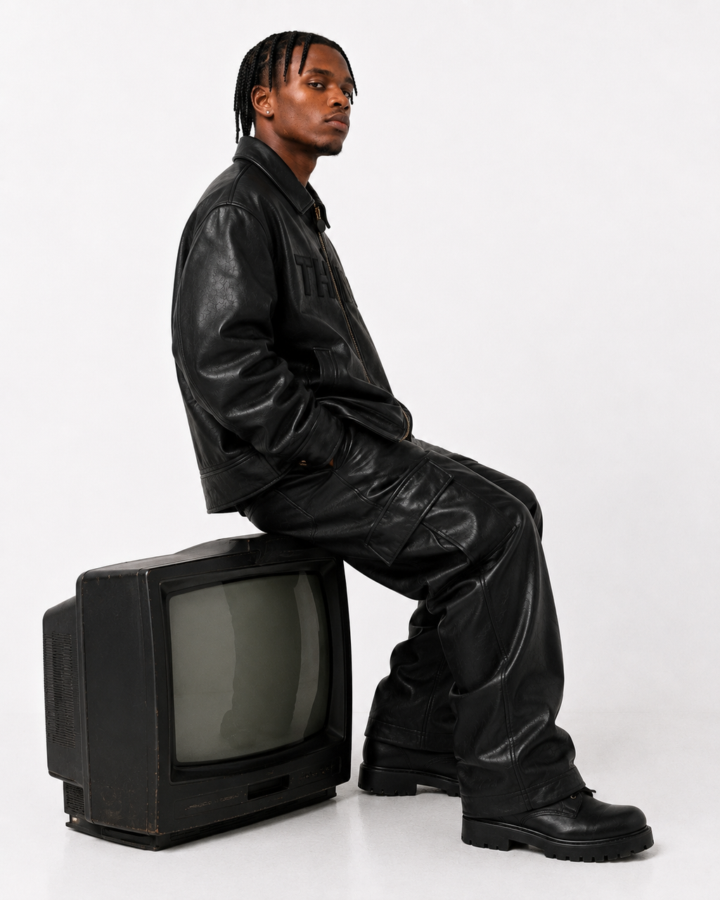 Signature Leather Zip Jacket  New York State of Thinking