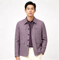 Tailored Utility Jacket – Plum