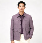 Tailored Utility Jacket – Plum