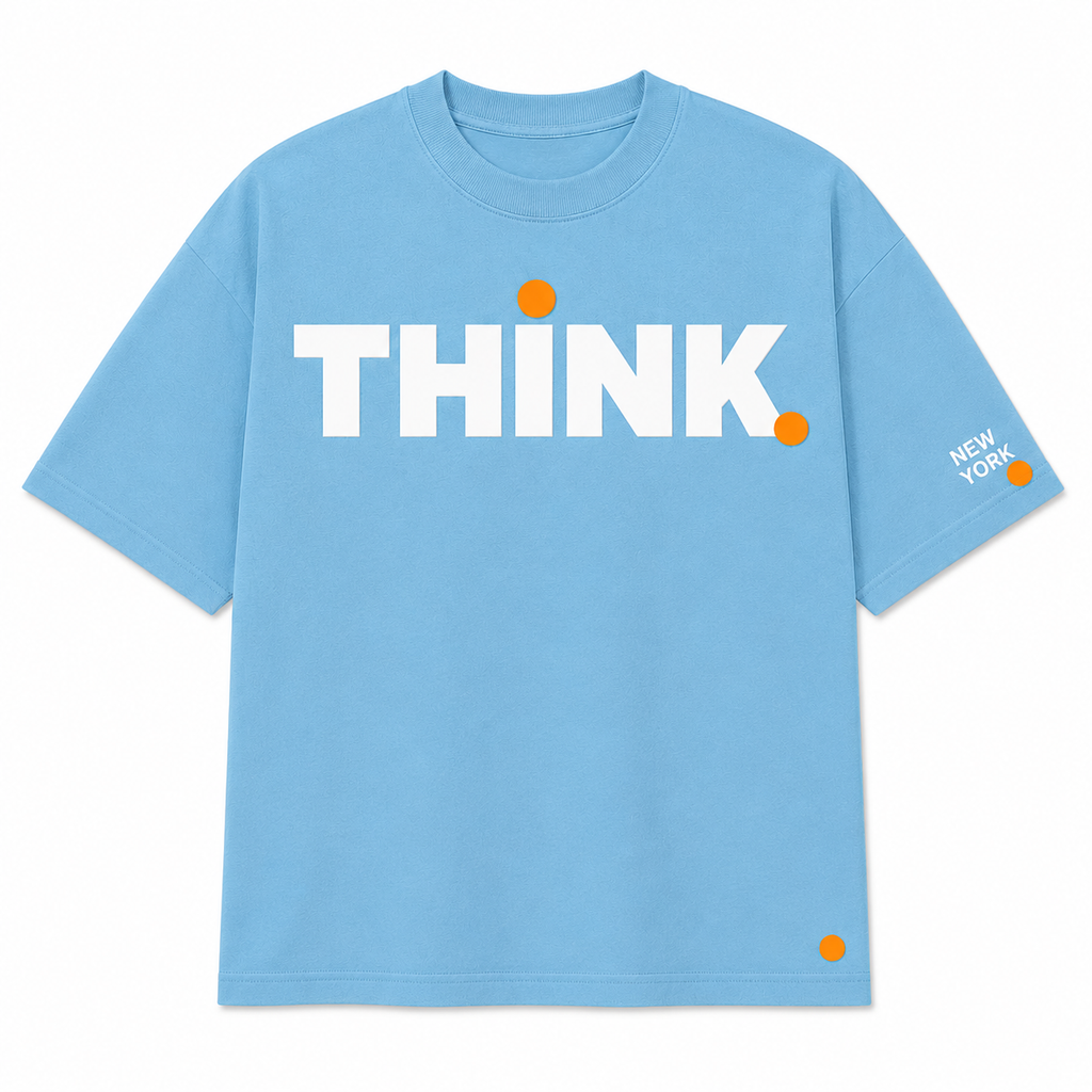 Signature Tee  New York State of Thinking - Light Blue