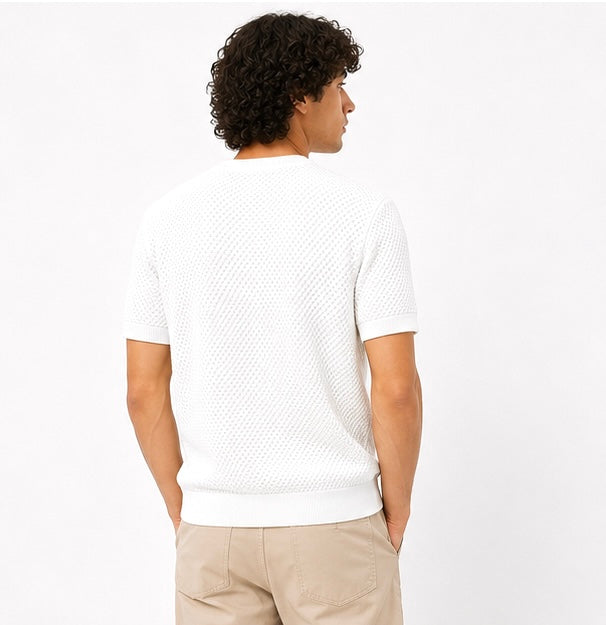Textured Knit T-Shirt