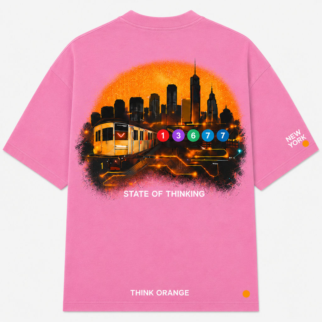 Signature Tee New York State of Mind - Pink