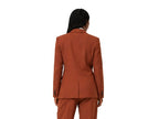 Terracotta Double-Breasted Tailored Blazer