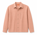 Textured Overshirt – Peach