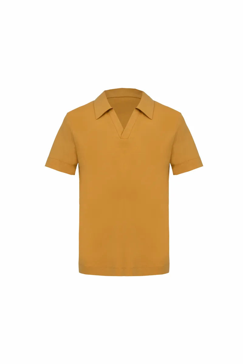 Mustard Short Sleeve Polo Shirt