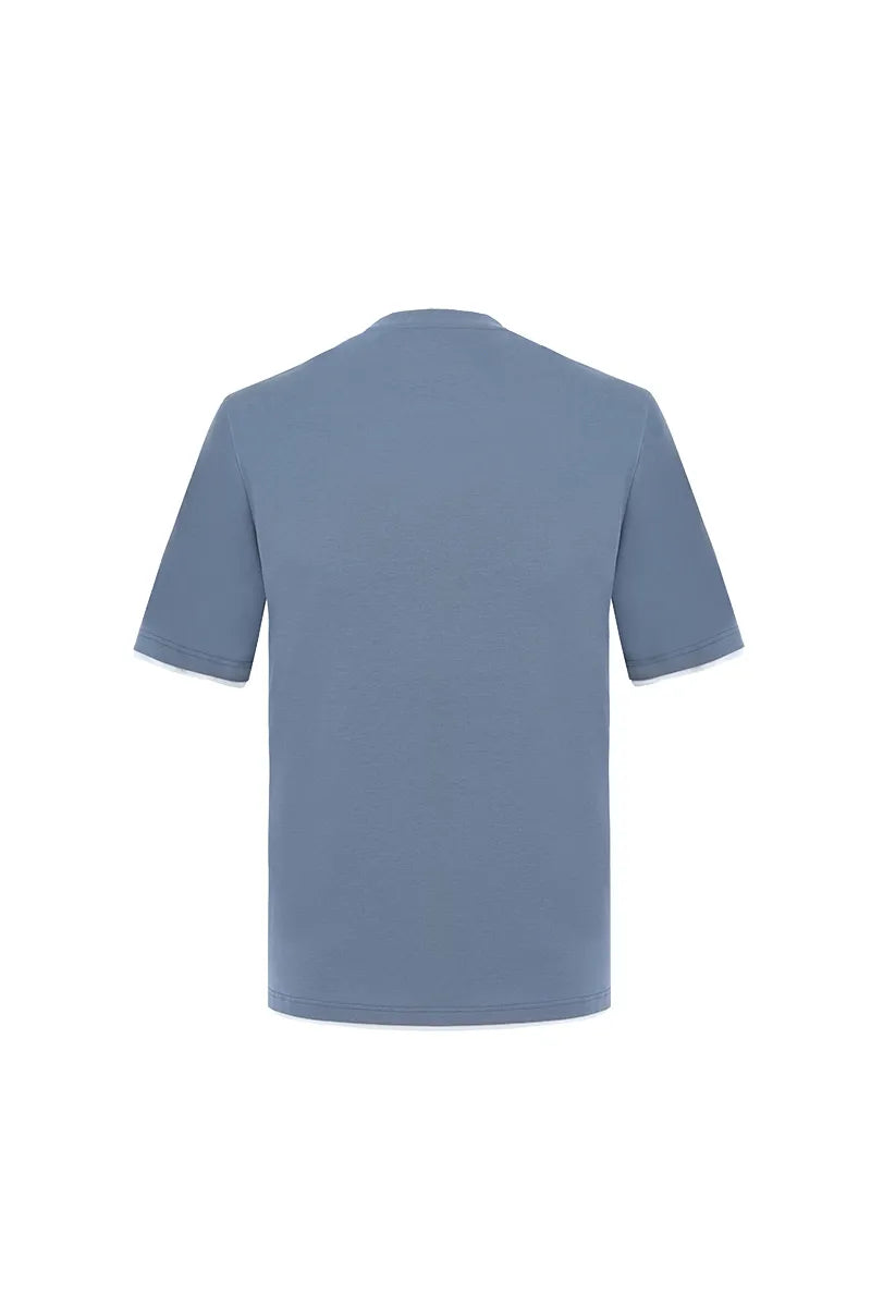 Short Sleeve Crew Neck T-Shirt - Blue