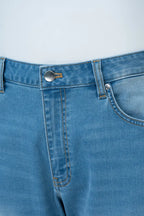 Light Wash Wide-Leg Jeans