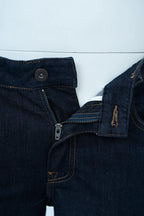Straight-Leg Dark Wash Jeans