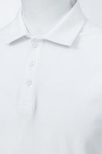 Men’s Long-Sleeve Polo Shirt – White