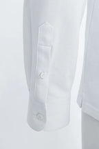Men’s Long-Sleeve Polo Shirt – White
