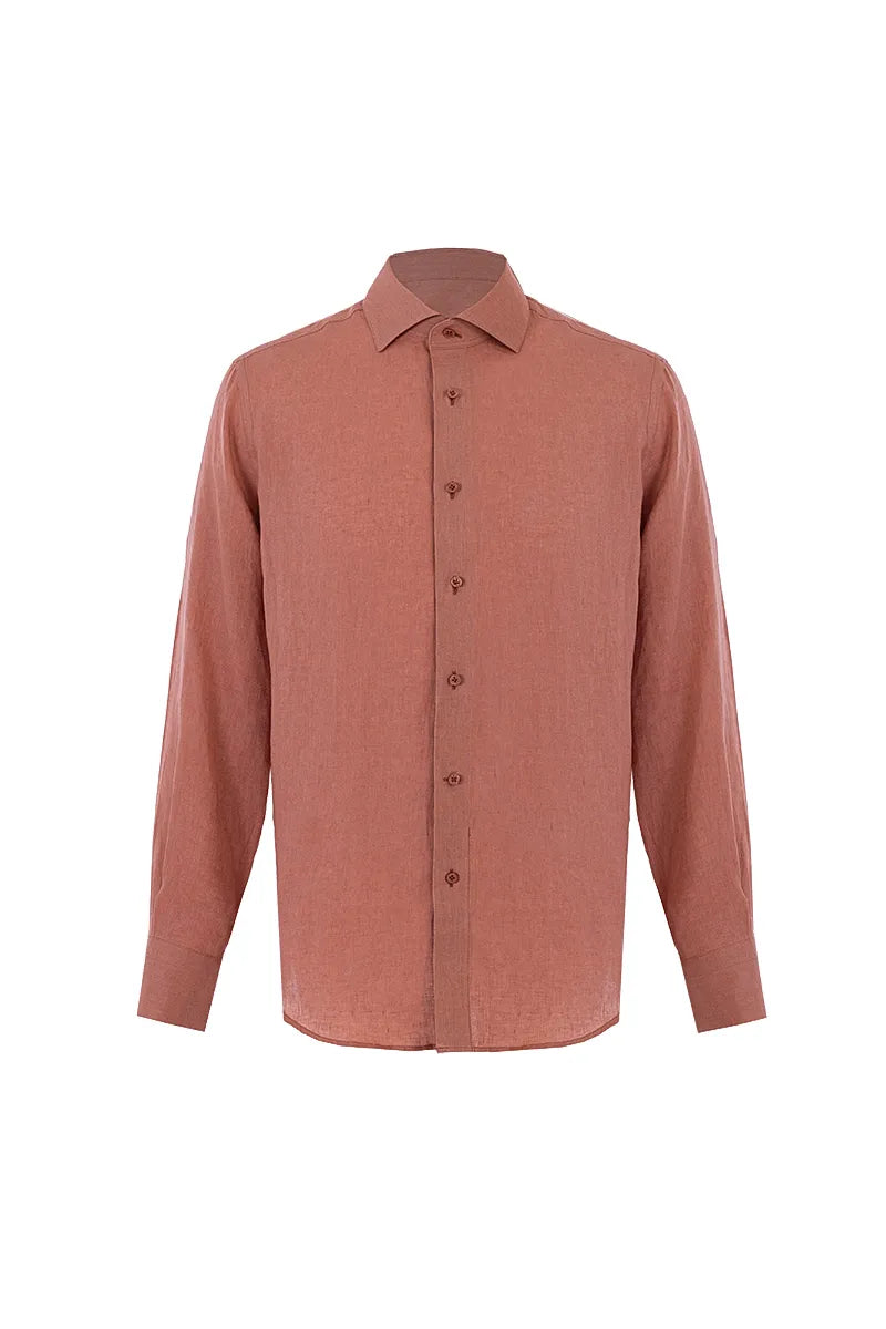 Terracotta Linen Shirt