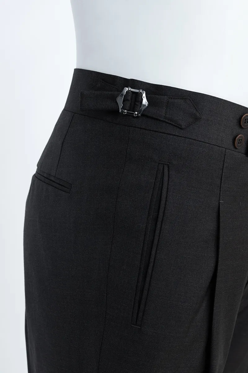 Tuxedo Trousers - Black