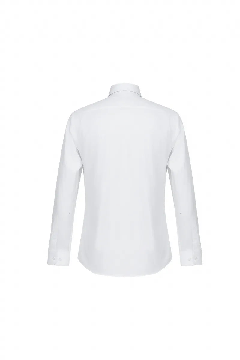 White Point Collar Cotton Shirt