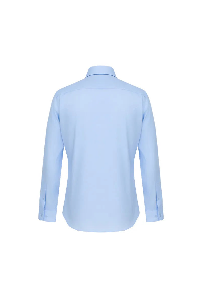Light Blue Classic Point-Collar Dress Shirt