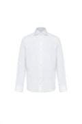 White Tailored Fit Point Collar Dress Shirt