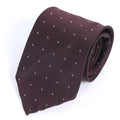 Burgundy Micro-Dot Silk Tie