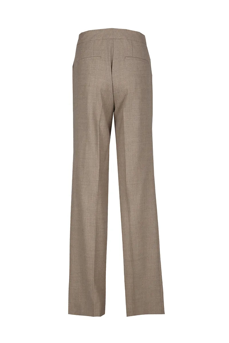High-Waisted Wool Wide-Leg Trousers