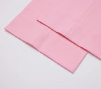 Loose-Fit Straight-Leg Trousers in Pink