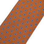 Rust Orange Medallion Silk Tie