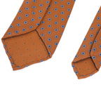 Rust Orange Medallion Silk Tie