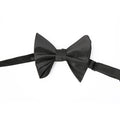 Classic Black Satin Bow Tie