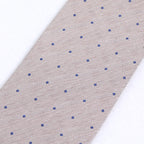 Light Beige Textured Dot Tie