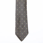Navy Micro-Pattern Silk Tie