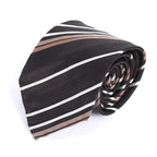 Black Stripe 100% Silk Tie